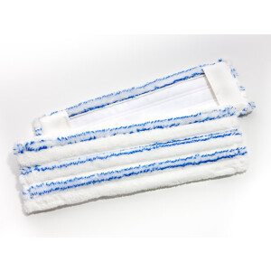 Microfaser Flachpressenmopp PREMIUM blau gestreift