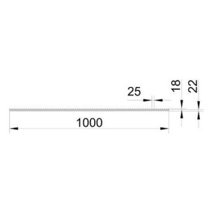 Zackenleiste als Übersteigschutz L 1000 mm...