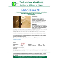 ILKA - Ilkona 70 - Flächendesinfektionmittel, Konzentrat, Desinfektionsmittel für Flächen 10 Liter