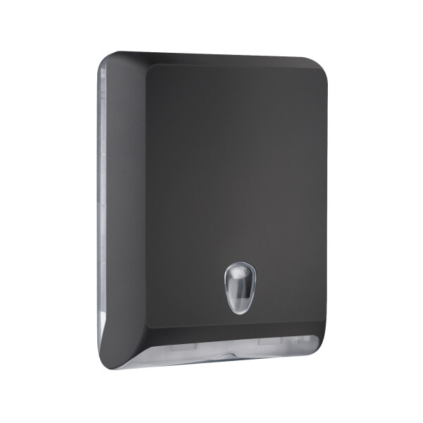 Marplast Papierhandtuchspender 830 Schwarz – Wandmontage | Colored Edition