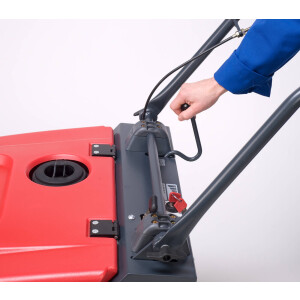 CLEANFIX© KS650 IBC – professionelle Akku-Kehrmaschine für Innen- und Außenbereiche