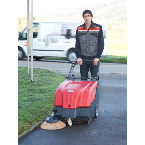 CLEANFIX© KS650 IBC – professionelle Akku-Kehrmaschine für Innen- und Außenbereiche