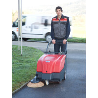 CLEANFIX© KS650 IBC – professionelle Akku-Kehrmaschine für Innen- und Außenbereiche