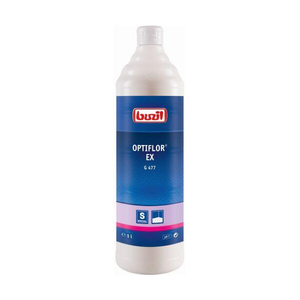 Buzil G477 Optiflor EX – Teppich-Grundreiniger & Sprühextraktionsreiniger 1 L Flasche