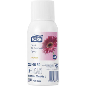Tork Lufterfrischer Spray mit Blütenduft A1, Blumig,...