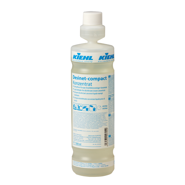Kiehl Desinet-compact Desinfektionsreiniger-Konzentrat - 1 Flasche à 1 Liter