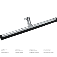 Nölle Gummiwischer, doppelter Synthetik-Moosgummistreifen, Metall, 45 cm