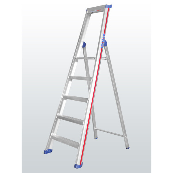 Stufenstehleiter mit Plattform – einseitig begehbar – 4 Stufen