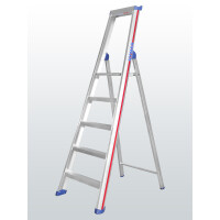 Stufenstehleiter mit Plattform – einseitig begehbar – 4 Stufen