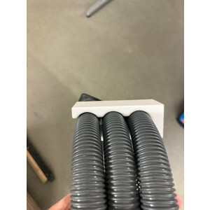 Schlauchhalterung für Staubsauger-Saugschläuche Ø 38–70 mm – 3D-gedrucktes Ordnungssystem 40 mm|Weiß|PETG