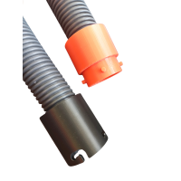 TPU Schlauchverbindung Ø 38–70 mm – Aufdrehbare Schraubkupplung 50 mm|Weiß