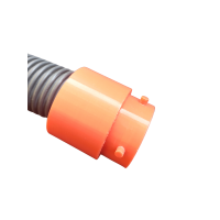 TPU Schlauchverbindung Ø 38–70 mm – Aufdrehbare Schraubkupplung 50 mm|Weiß