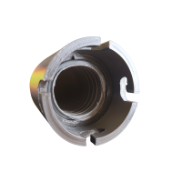TPU Schlauchverbindung Ø 38–70 mm – Aufdrehbare Schraubkupplung 50 mm|Weiß