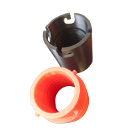 TPU Schlauchverbindung Ø 38–70 mm – Aufdrehbare Schraubkupplung 50 mm|Weiß