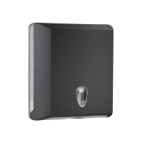 Marplast ZZ Papierhandtuchspender 706 Schwarz – Wandmontage – Colored Edition