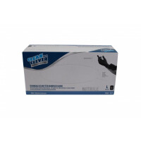 Nitrilhandschuhe PRO 167  Clean und Clever - Größe L, 100 Stück, Nitril, schwarz, latexfrei, unsteril, puderfrei, beidseitig verwendbar