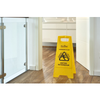Warnschild Achtung Rutschgefahr Gelb Klappaufsteller zweiseitig bedruckt