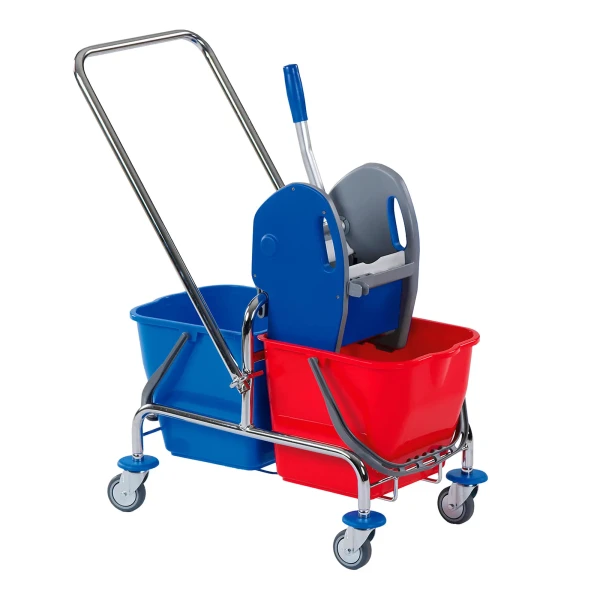 Floorstar SOLID DOFA 25 D Doppelfahrwagen 2 x 25 Liter mit Deichsel