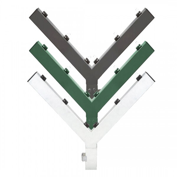 Stacheldrahtabweiser Y-Ausleger – Aufsatz für 60 × 40 mm Pfosten